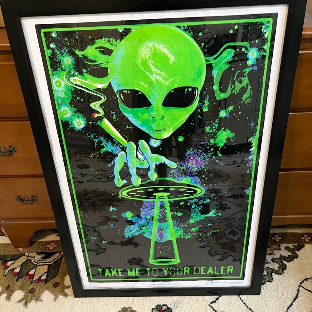 Take Me To Your Dealer College Blacklight Poster Blacklight Poster Print, 24x36